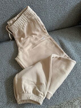 Beige Jogger Sweatpants